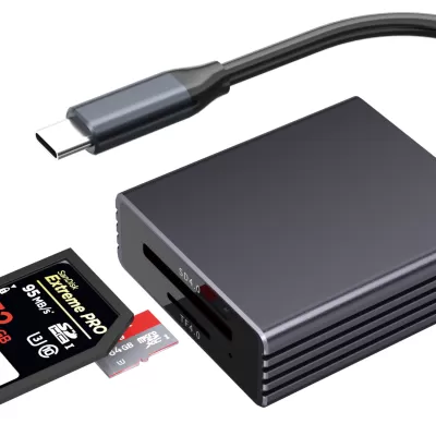 USB C 4.0 2 in 1 Card Reader WFCS004