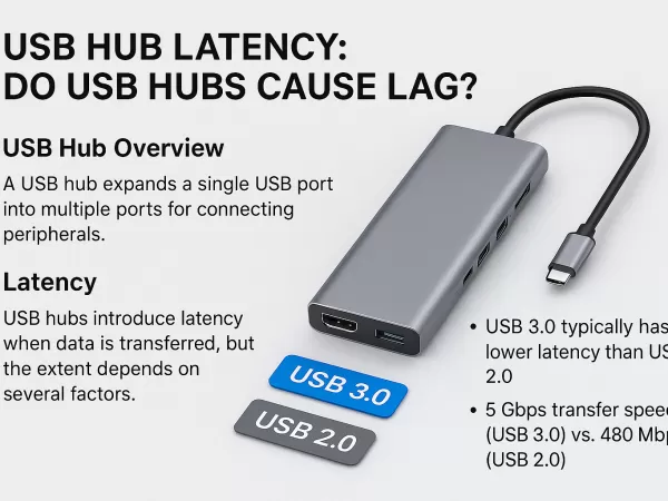 USB Hub Latency: Do USB Hubs Cause Lag? Analysis & 7 Effective Ways to Reduce Delay (USB 3.0 vs. USB 2.0)
