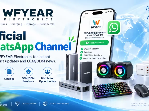 WFYEAR Electronics lanza un canal oficial de WhatsApp para actualizaciones de productos 3C y OEM/ODM.